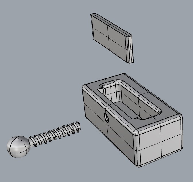 image of a 3d cactus stand in rhino